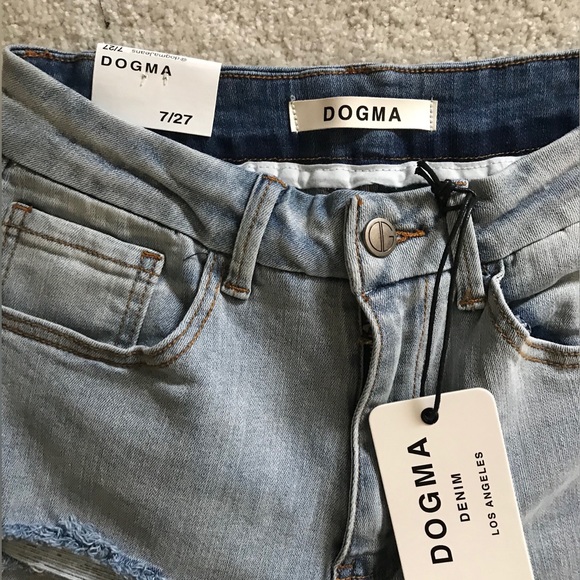 Pretty little thing Bleach light Wash Ripped Split Hem Jeans Women’s size 7/27 - Picture 8 of 10